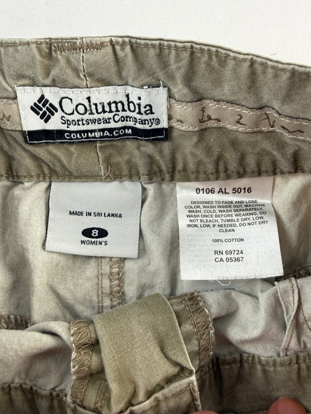 Columbia Olive Utility Pencil Skirt with Zip Pockets - Picture 2 of 6